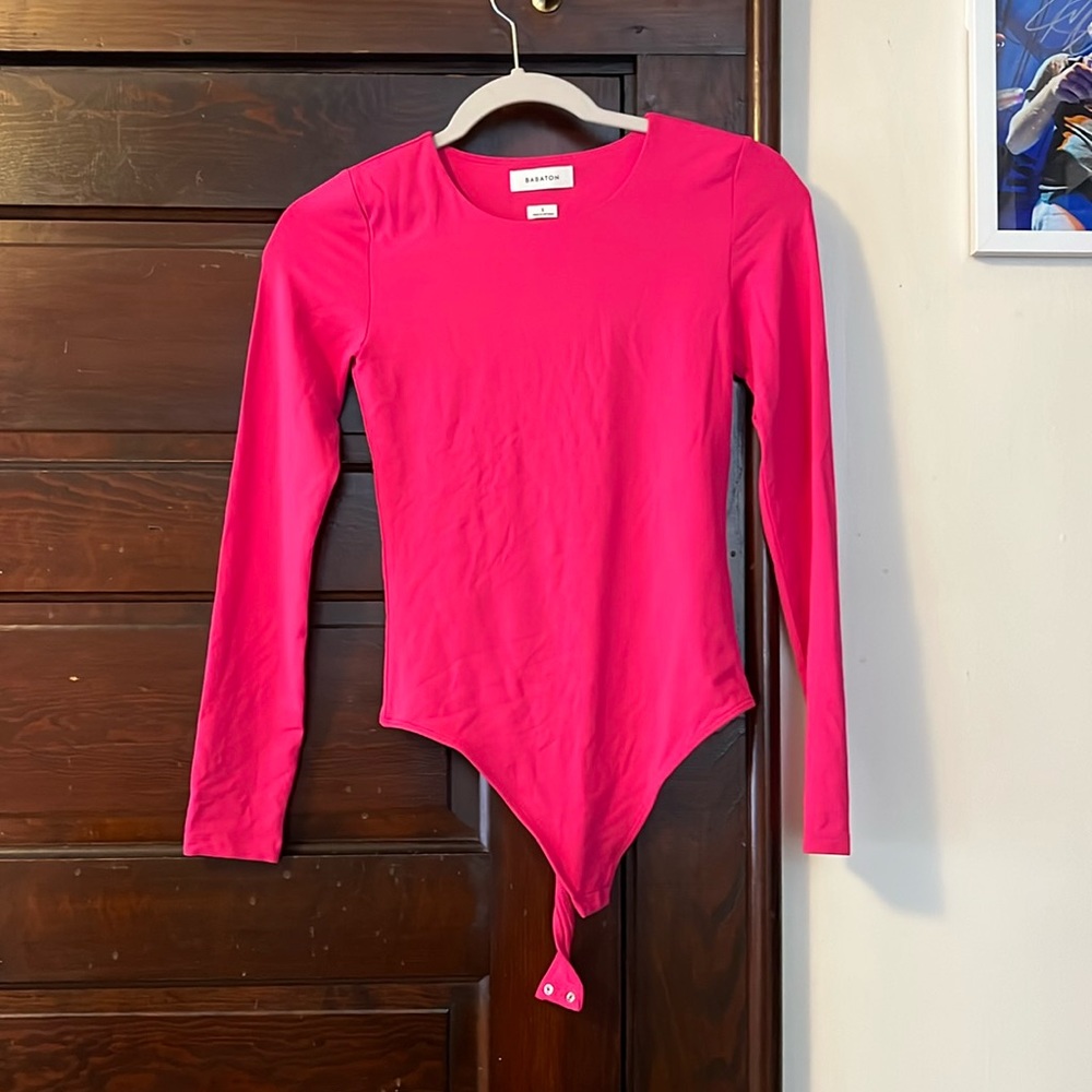 Pink Aritzia bodysuit